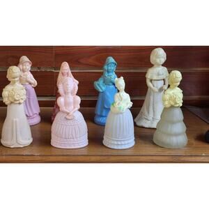 Set of 8 Avon Doll Adorable Perfume Decanters Regence Cologne